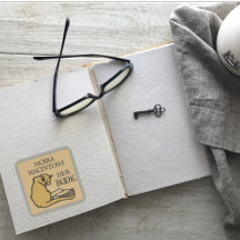 Adesivo de etiqueta de livro personalizado com gat