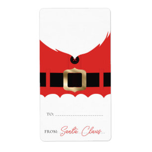 Adesivo de etiqueta de presente de Natal de casaco