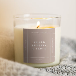 Adesivo de etiqueta de produto de vela Etiqueta de