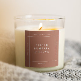 Adesivo de etiqueta de produto de vela Etiqueta de