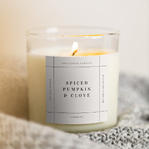 Adesivo de etiqueta de produto de vela Marca de ne