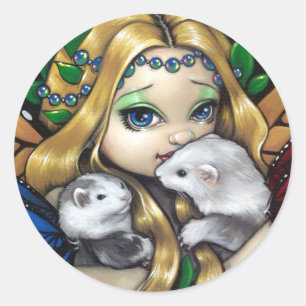 Adesivo De "etiqueta duas doninhas de Fae"