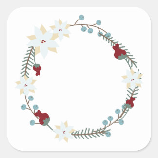 Adesivo de etiqueta floral