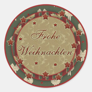 Adesivo De "etiqueta Frohe Weihnachten"