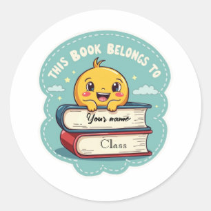 Adesivo de Etiqueta Personalizada para Livros Esco