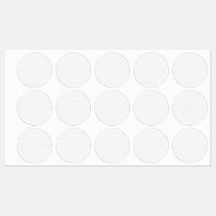 Adesivo de Etiqueta Redonda Minimalista Elegante