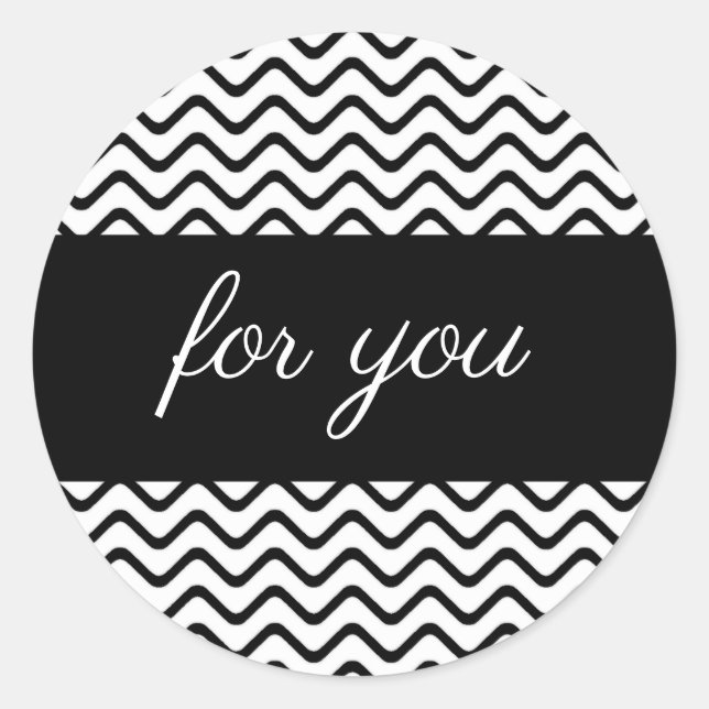 Adesivo de etiqueta redonda para presente de chip  (Frente)