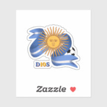Adesivo de Fã de Futebol Argentino D10S