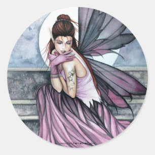 Adesivo de Fada Gótica Fantasia por Molly Harrison