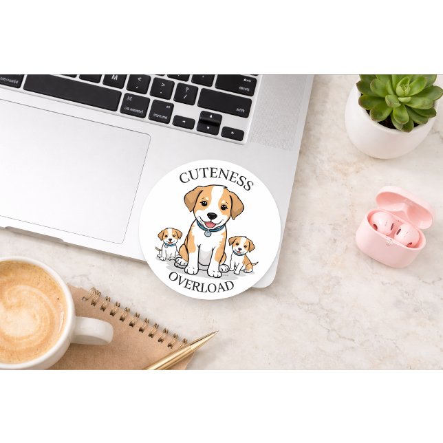 Adesivo de Família de Cachorrinho Fofo (Criador carregado)
