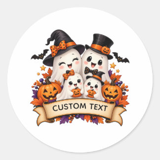 Adesivo de Família de Fantasmas de Halloween Perso