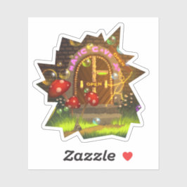 Adesivo de Fantasia Aberta do Mundo Mágico Persona