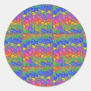 Adesivo de fantasia de mosaico