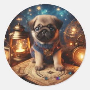 Adesivo de Fantasia do Pug da Lanterna Enfeitiçada