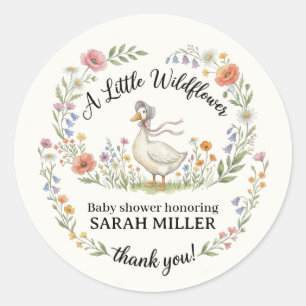 Adesivo de Favor da Festa de Bebê Mother Goose Wil