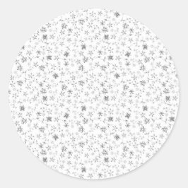 Adesivo de Favor de Casamento Floral Elegante