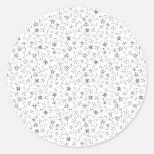 Adesivo de Favor de Casamento Floral Elegante
