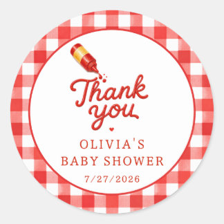 Adesivo de Favor de Chá de Bebê Baby-Q