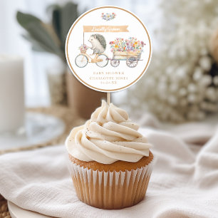 Adesivo de Favor de Chá de Bebê Tan Hedgehog – Loc