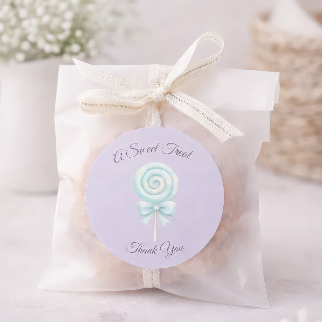 Adesivo de Favor de Conto de Fadas Pastel (Criador carregado)