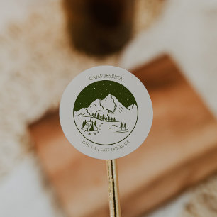 Adesivo de Favor de Despedida de Solteira no Acamp