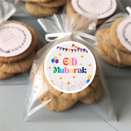 Adesivo de Favor de Festa Eid Mubarak