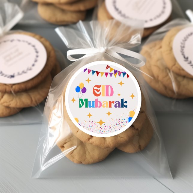 Adesivo de Favor de Festa Eid Mubarak (Criador carregado)