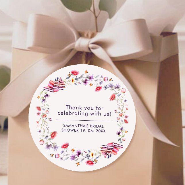 Adesivo de Favor de Novo Capítulo Flor de Lavanda  (Criador carregado)