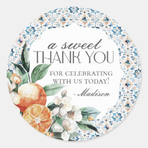 Adesivo de Favor de Sobremesa Italiana de Citros T