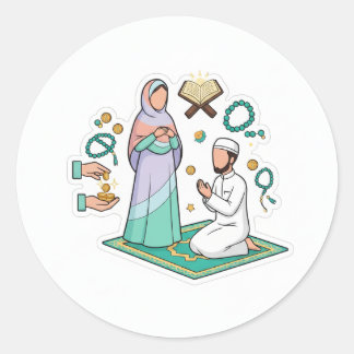 Adesivo de Fé e Adoração Islâmica Espiritual