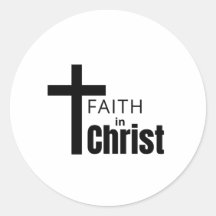 Adesivo de Fé em Cristo