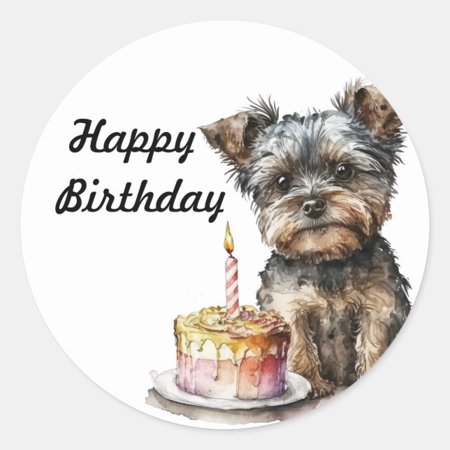 Adesivo de Feliz Aniversário (Frente)