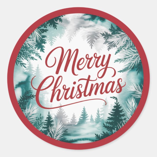 Adesivo de Feliz Natal (Frente)