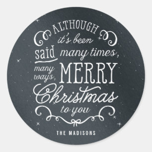 Adesivo de Feriado de Cor Editável por Frase Simpl