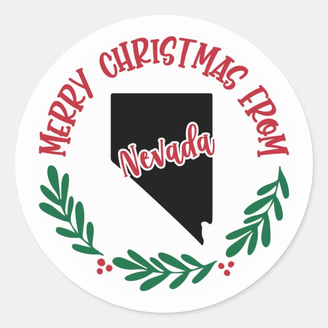 Adesivo de Feriado de Nevada (Frente)
