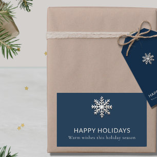 Adesivo de Feriado de Neve Elegante