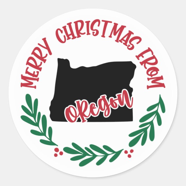 Adesivo de Feriado de Oregon (Frente)