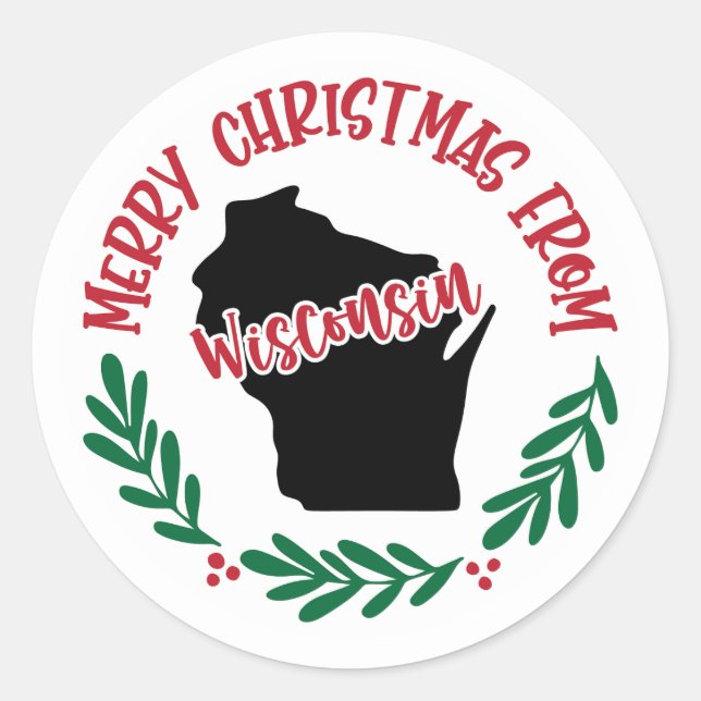 Adesivo de Feriado de Wisconsin (Frente)