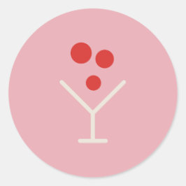Adesivo de Feriado Holly Jolly Pink Martini