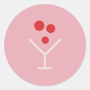 Adesivo de Feriado Holly Jolly Pink Martini