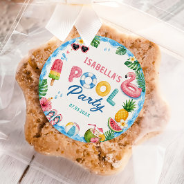 Adesivo de Festa de Piscina de Verão