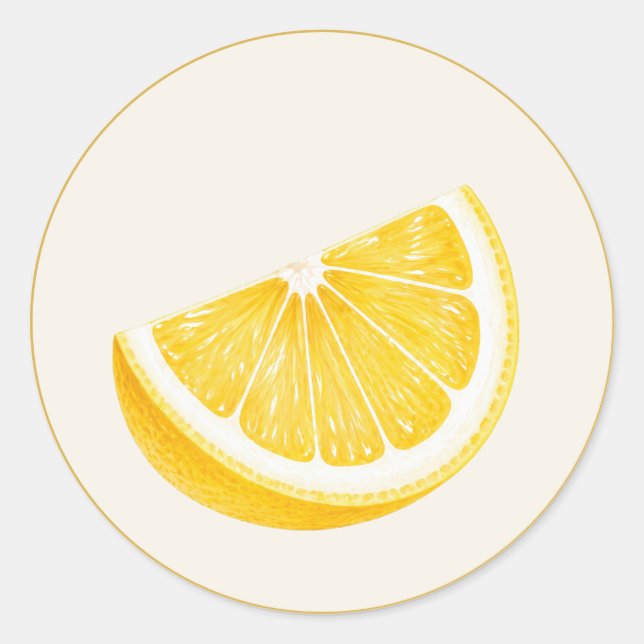 Adesivo de festa de verão de limão (Frente)