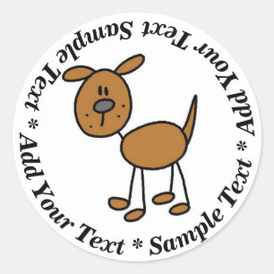 Adesivo de Figura de Cachorro Personalizado