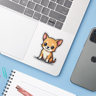 Adesivo de Filhote de Chihuahua Fofo – Olhos Grand