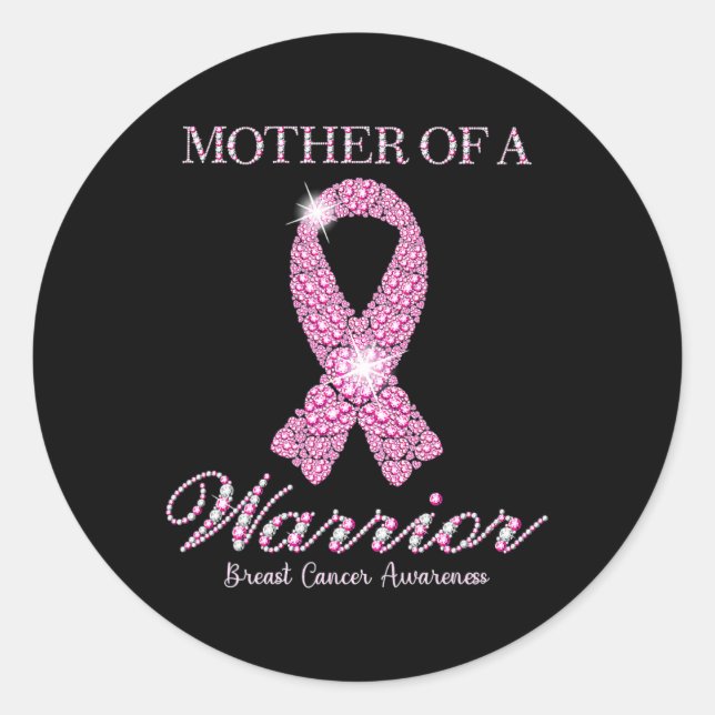 Adesivo De Fita Rosa De Consciência Do Cancer Da Mama Do G (Frente)