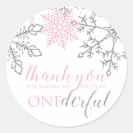 Adesivo de floco de neve de Inverno Onederland