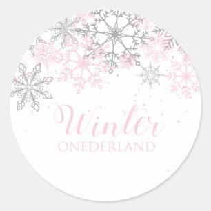 Adesivo de floco de neve de Inverno Onederland