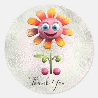 Adesivo de Flor Amarela Rosa