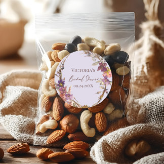 Adesivo de Flor Silvestre em Aquarela Lavanda