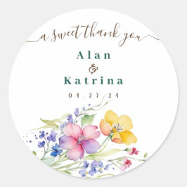 Adesivo de Flores Rosa, Pêssego e Amarelo